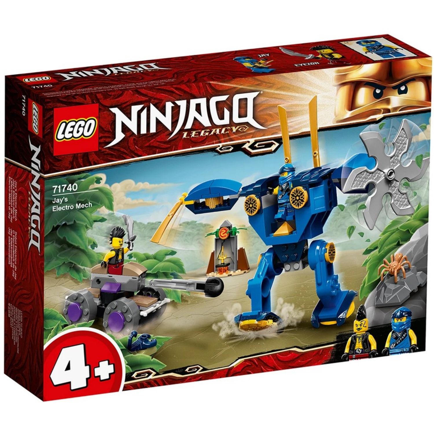 LEGO NINJAGO 71740 JAY'S ELECTRO MECHA