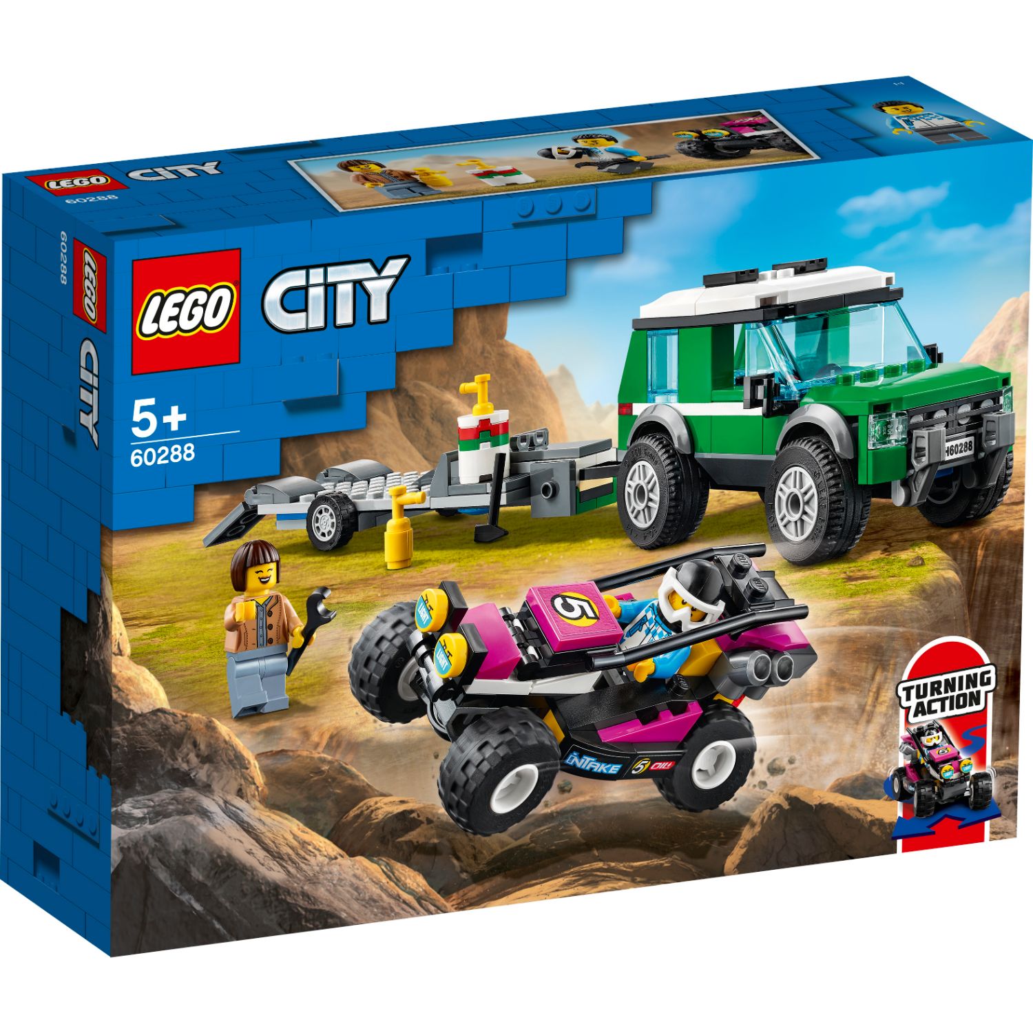 LEGO CITY 60288 RACE BUGGY TRANSPORTER