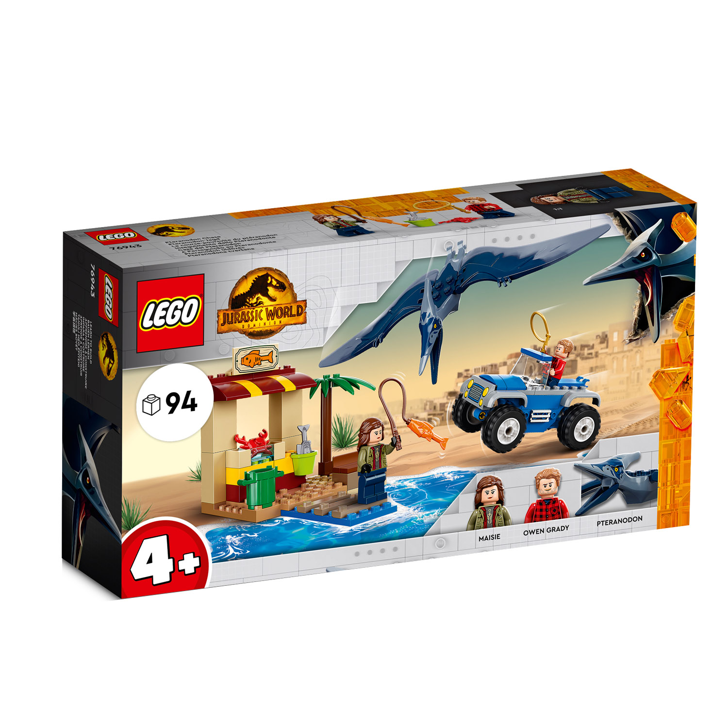 LEGO JURASSIC WORLD 76943 ACHTERVOLGING VAN PTERAN