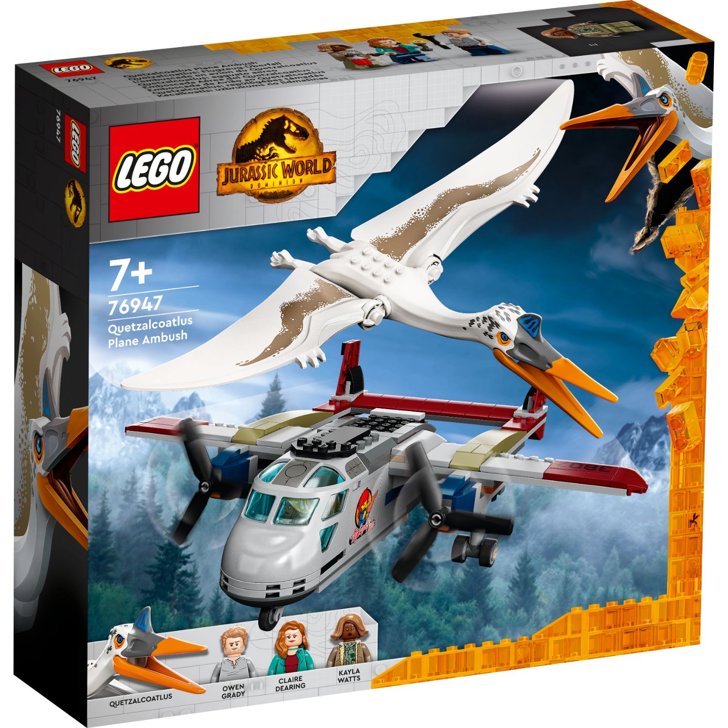 LEGO JURASSIC WORLD 76947 QUETZALCOATLUS VLIEGTUIG HINDERLAA