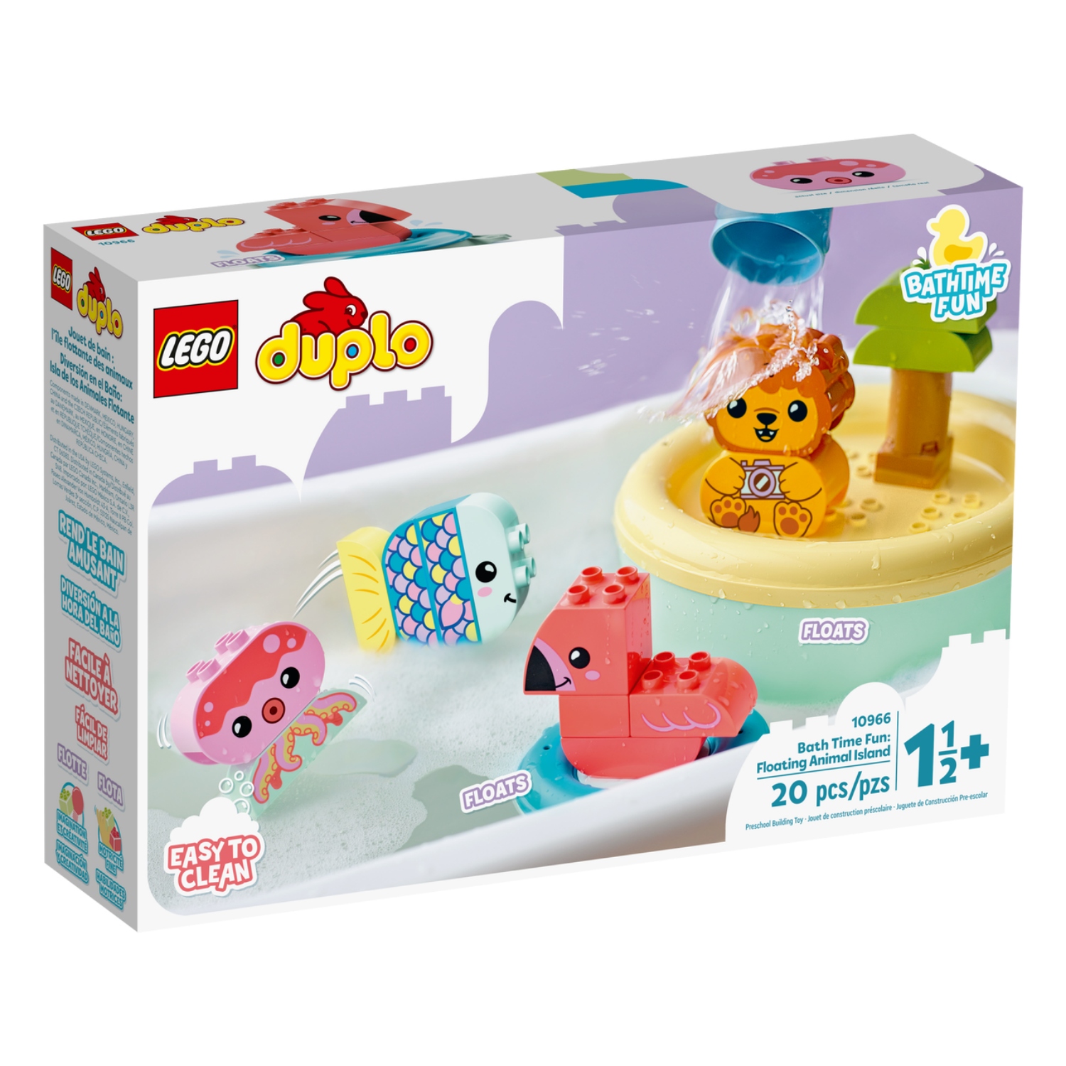 LEGO 10966 DUPLO PRET IN BAD: DRIJVEND DIERENEILAND