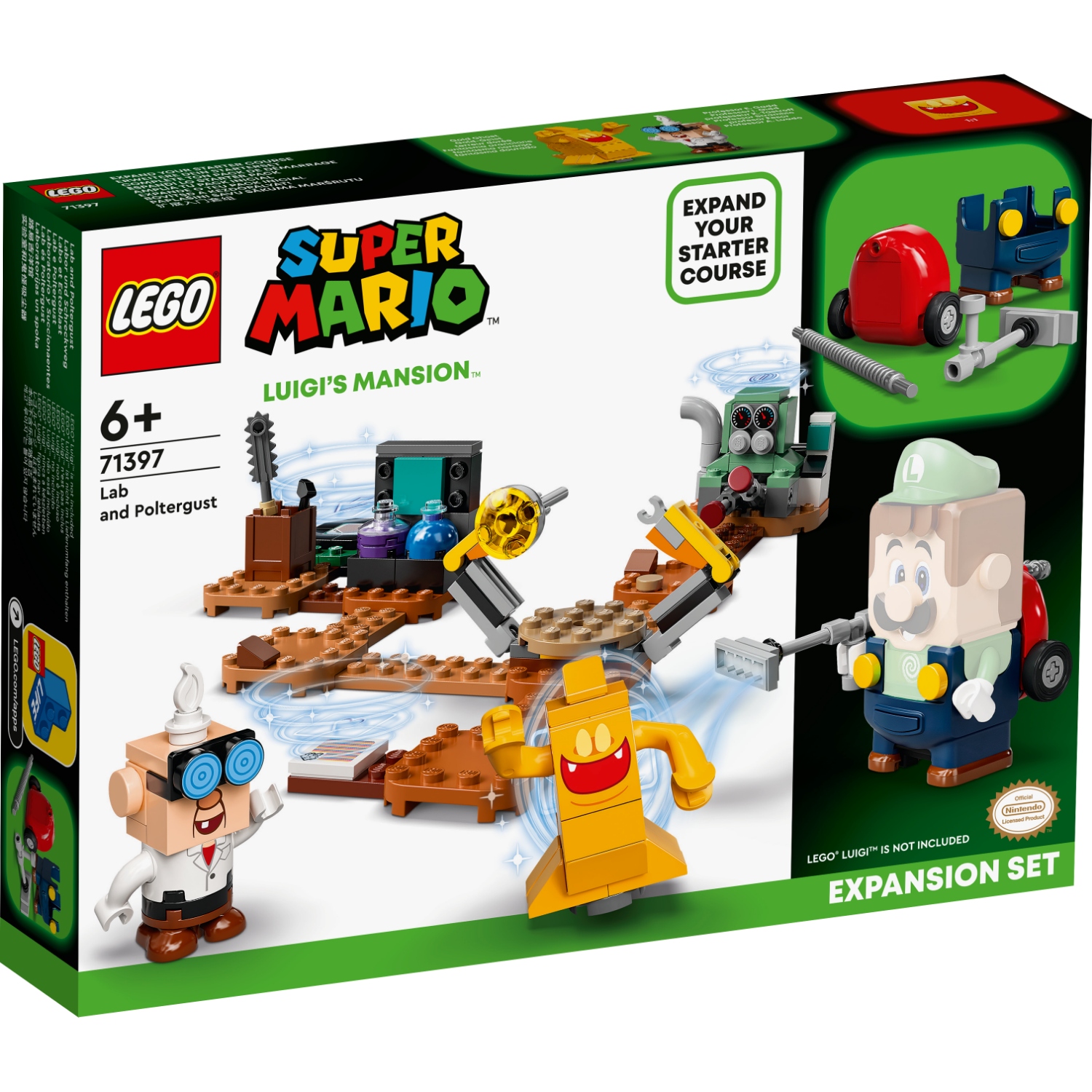 LEGO MARIO 71397 UITBREIDINGSSET: LUIGI'S MANSION- LAB EN SP