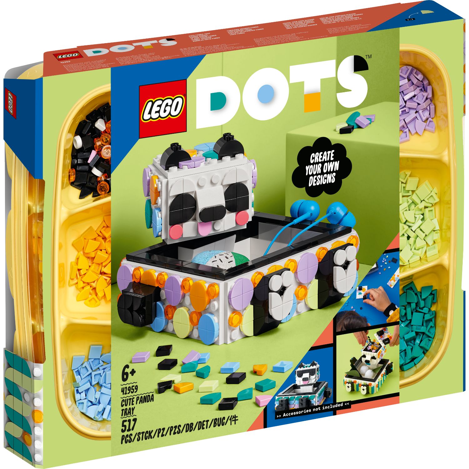 LEGO 41959 DOTS SCHATTIGE PANDA BAKJE