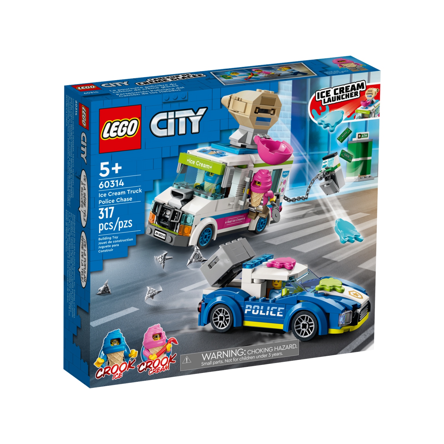 LEGO CITY 60314 IJSWAGEN POLITIEACHTERVOLGING