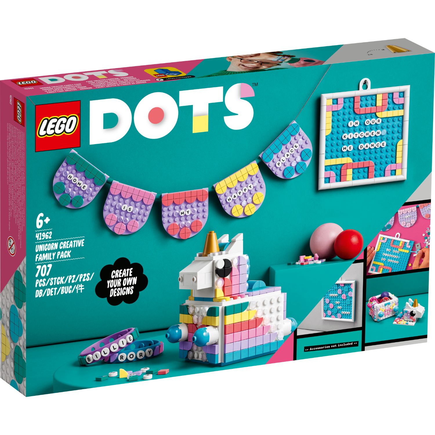 LEGO 41962 DOTS EENHOORN CREATIEVE GEZINSSET