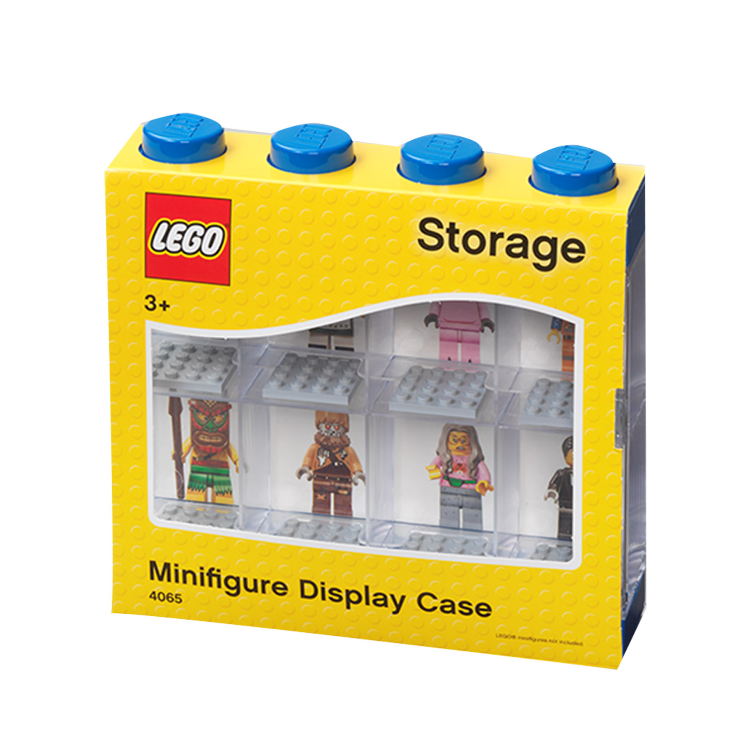 LEGO VITRINE BLAUW VOOR 8 MINIFIGUURTJES