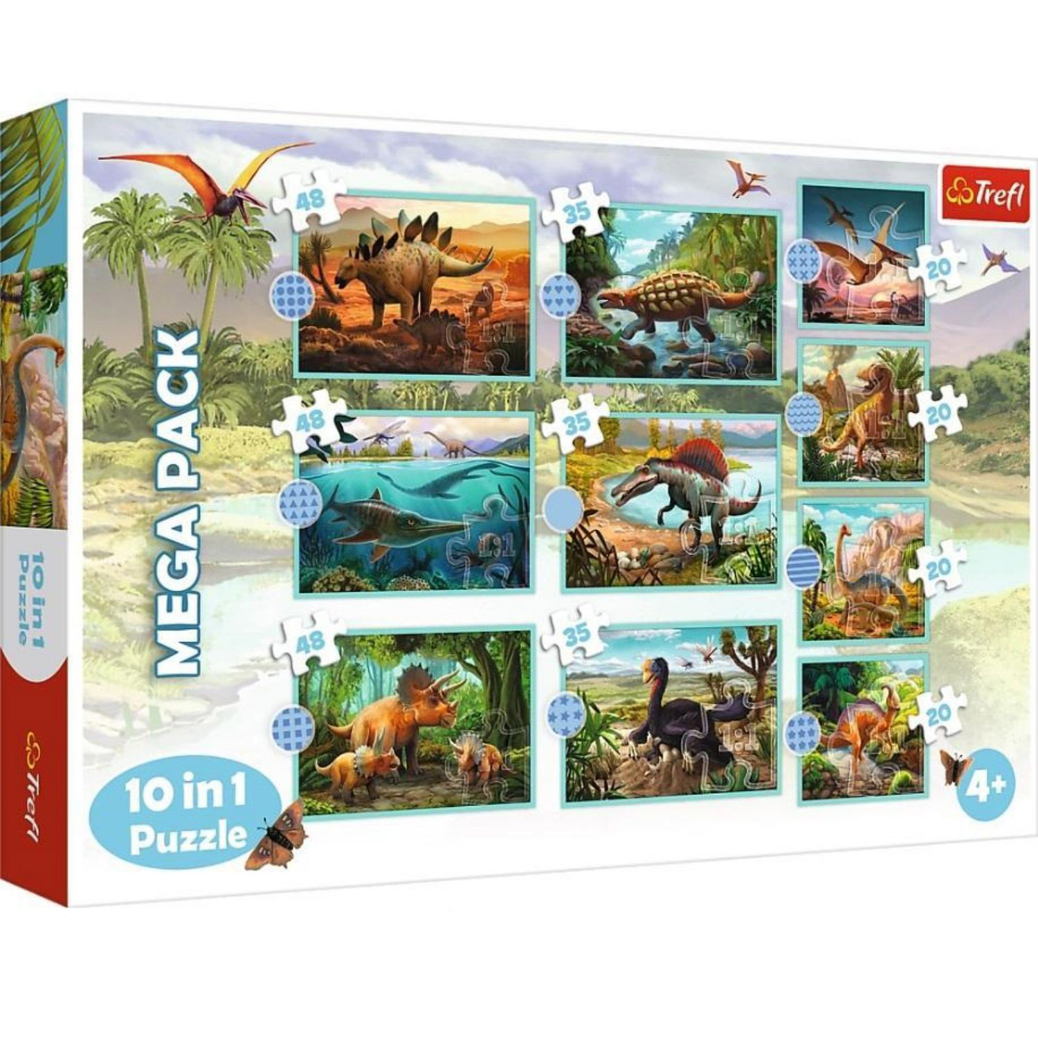 PUZZEL 10 IN 1 MEET ALL THE DINOSAURS