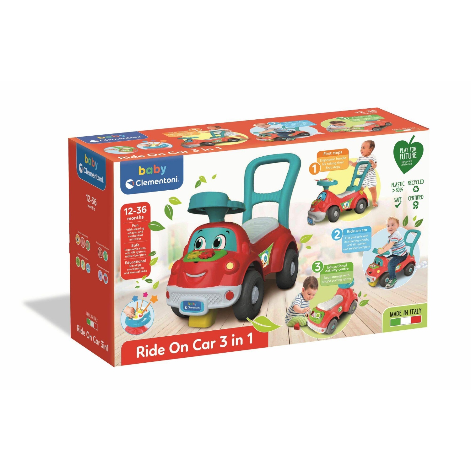 CLEMENTONI BABY LOOPFIGUUR 3 IN 1