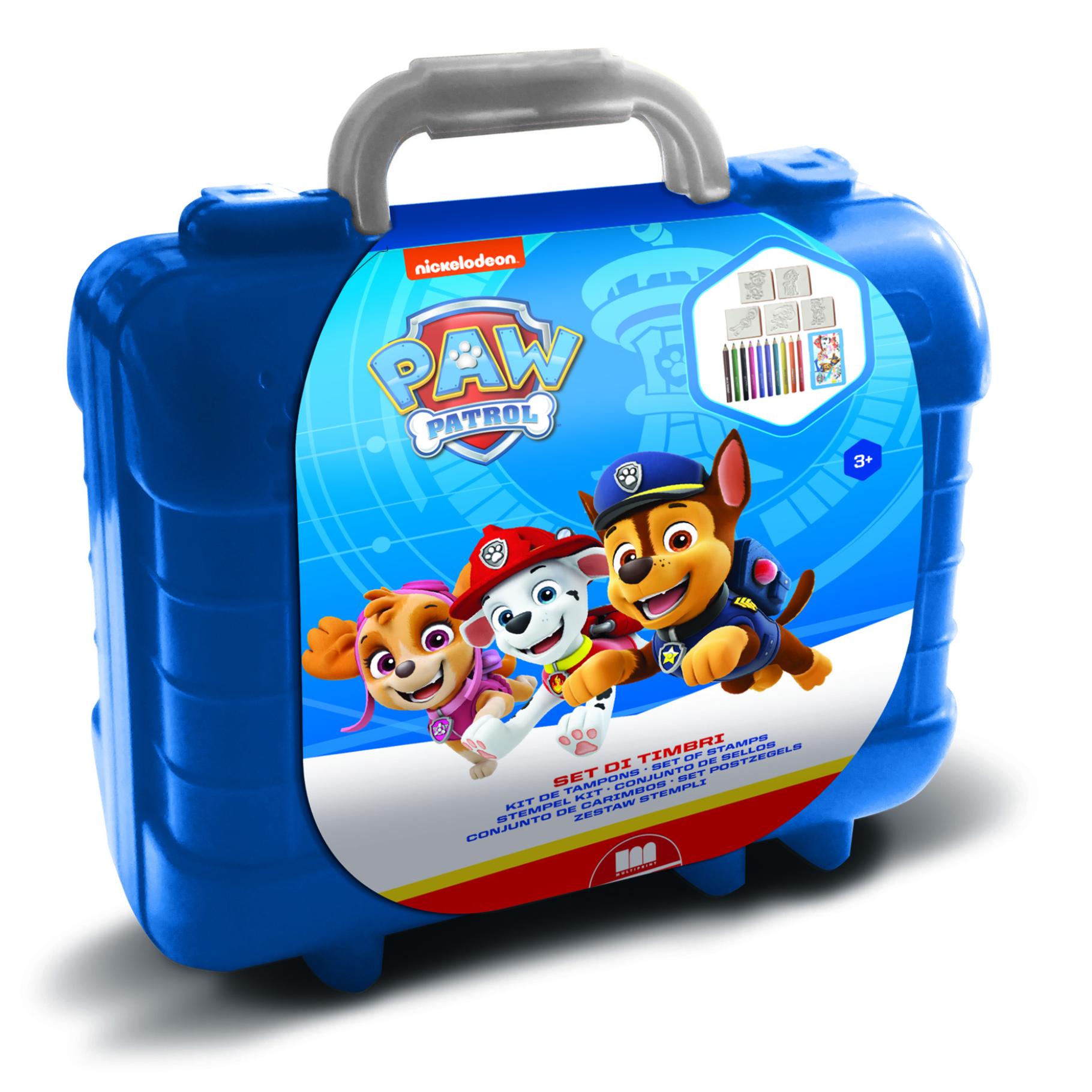 KLEUREN STEMPEL KOFFERSET PAW PATROL