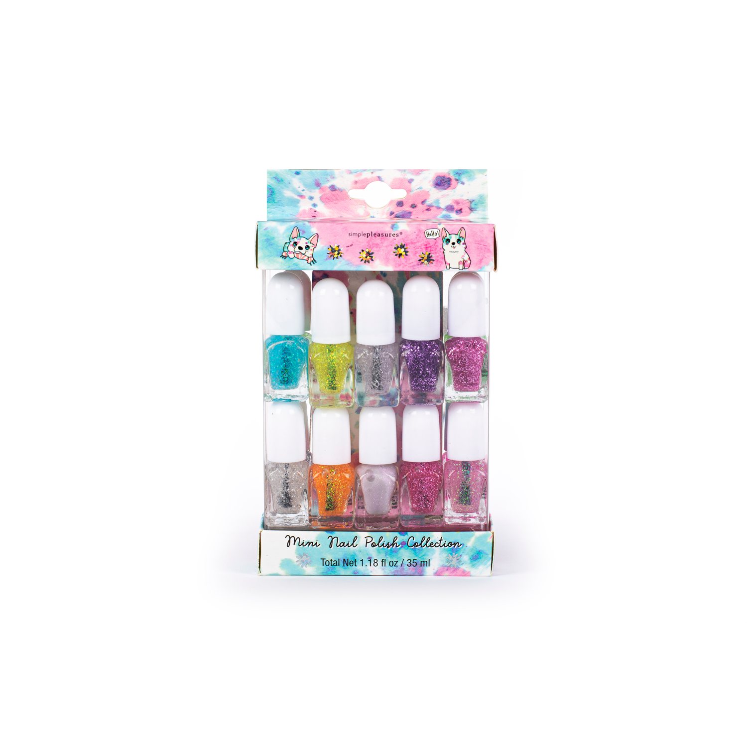 KAWAII NAGELLAKSET GLITTER 14 STUKS