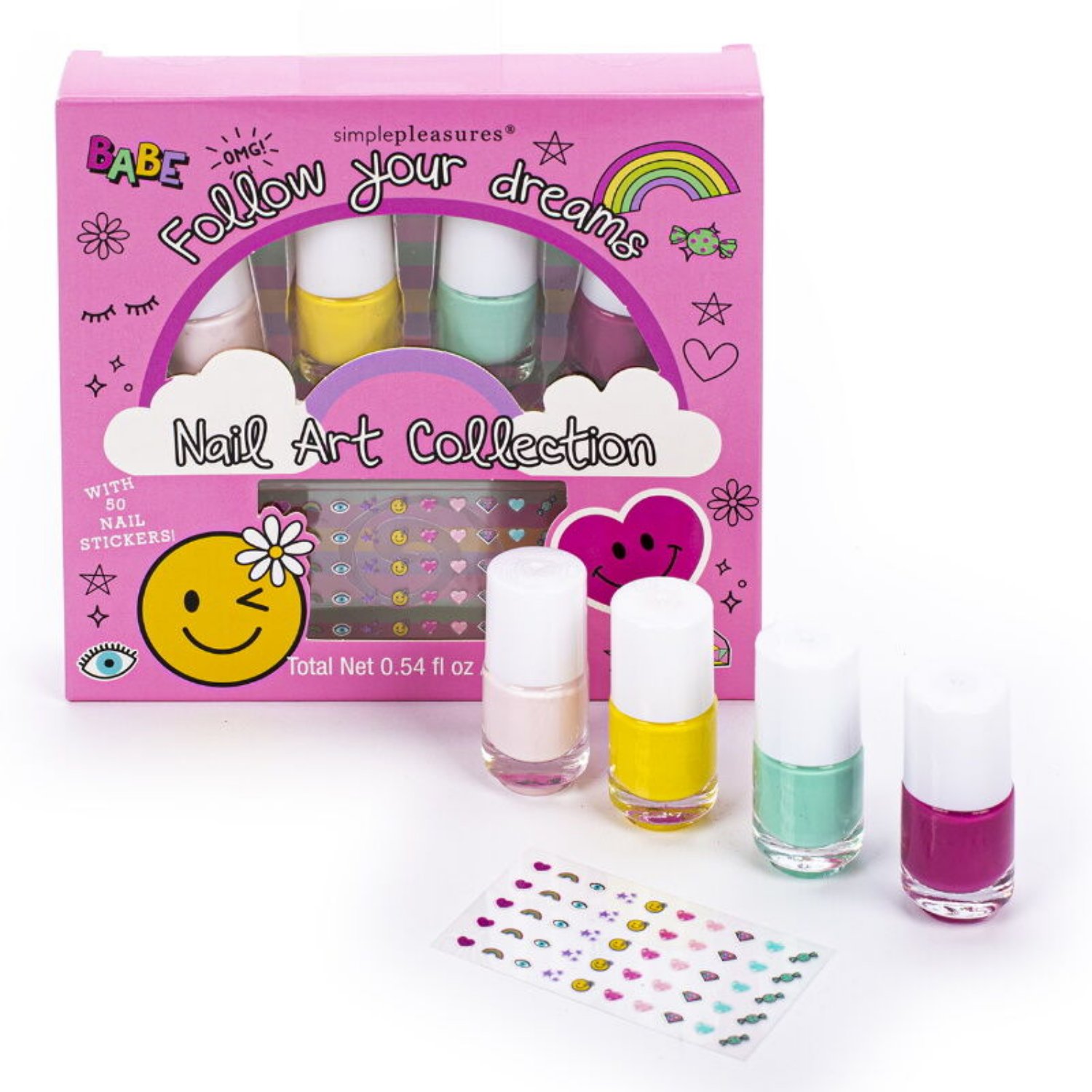 NAIL ART SET NAGELLAK 4 STUKS COOL