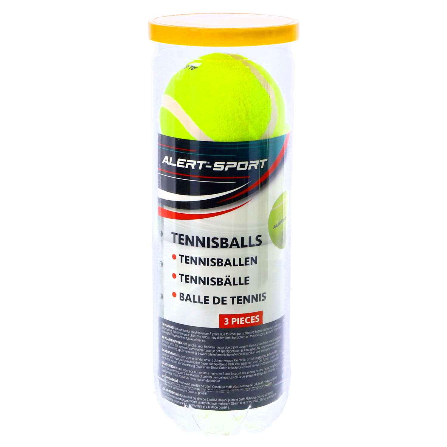 ALERT SPORT TENNISBALLEN IN KOKER (3 STUKS)