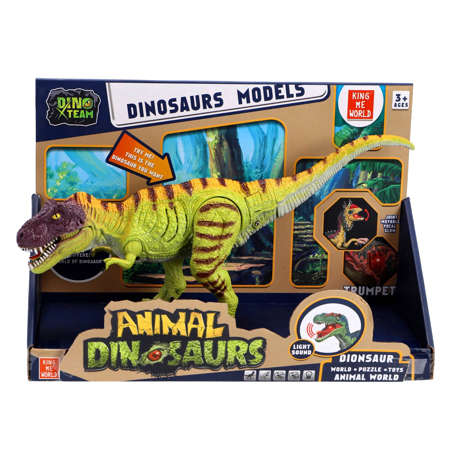 DINO MET LICHT EN GELUID 2 ASSORTI