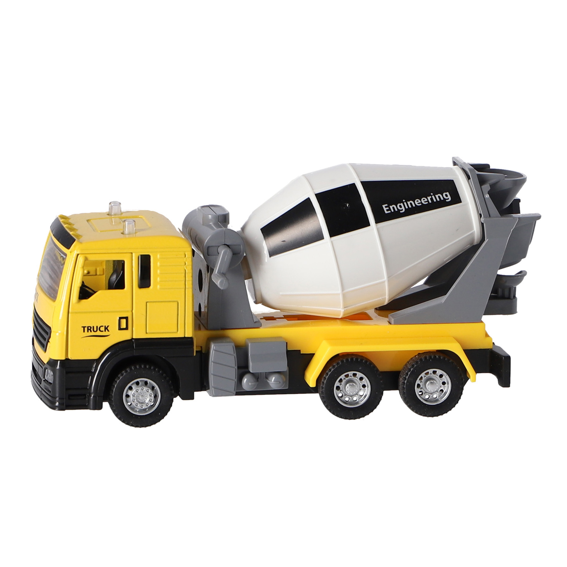 RAPID WHEELS CEMENTWAGEN PULL BACK DIECAST MET LICHT EN GEL