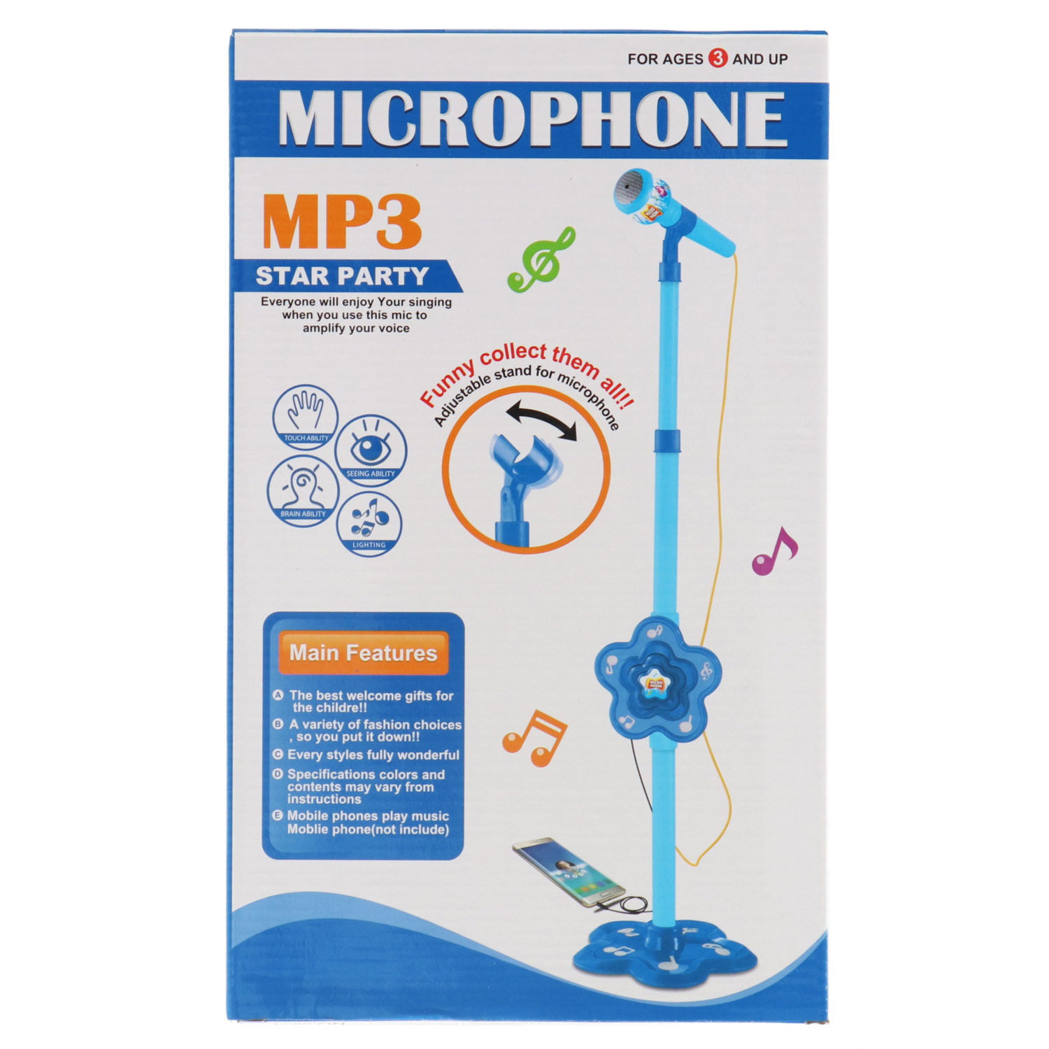 MICROFOON KARAOKE BLAUW