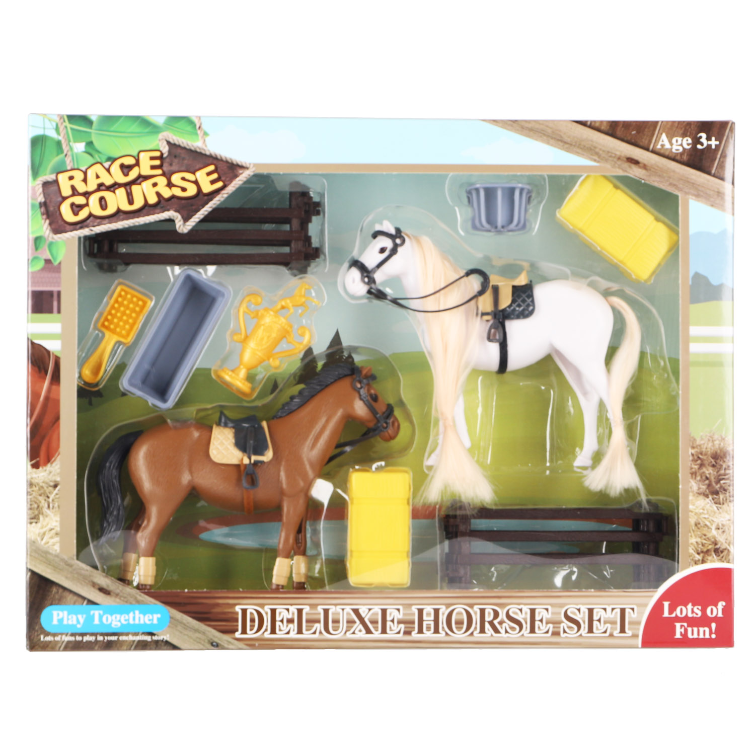 PAARDEN SPEELSET MET ACCESSOIRES