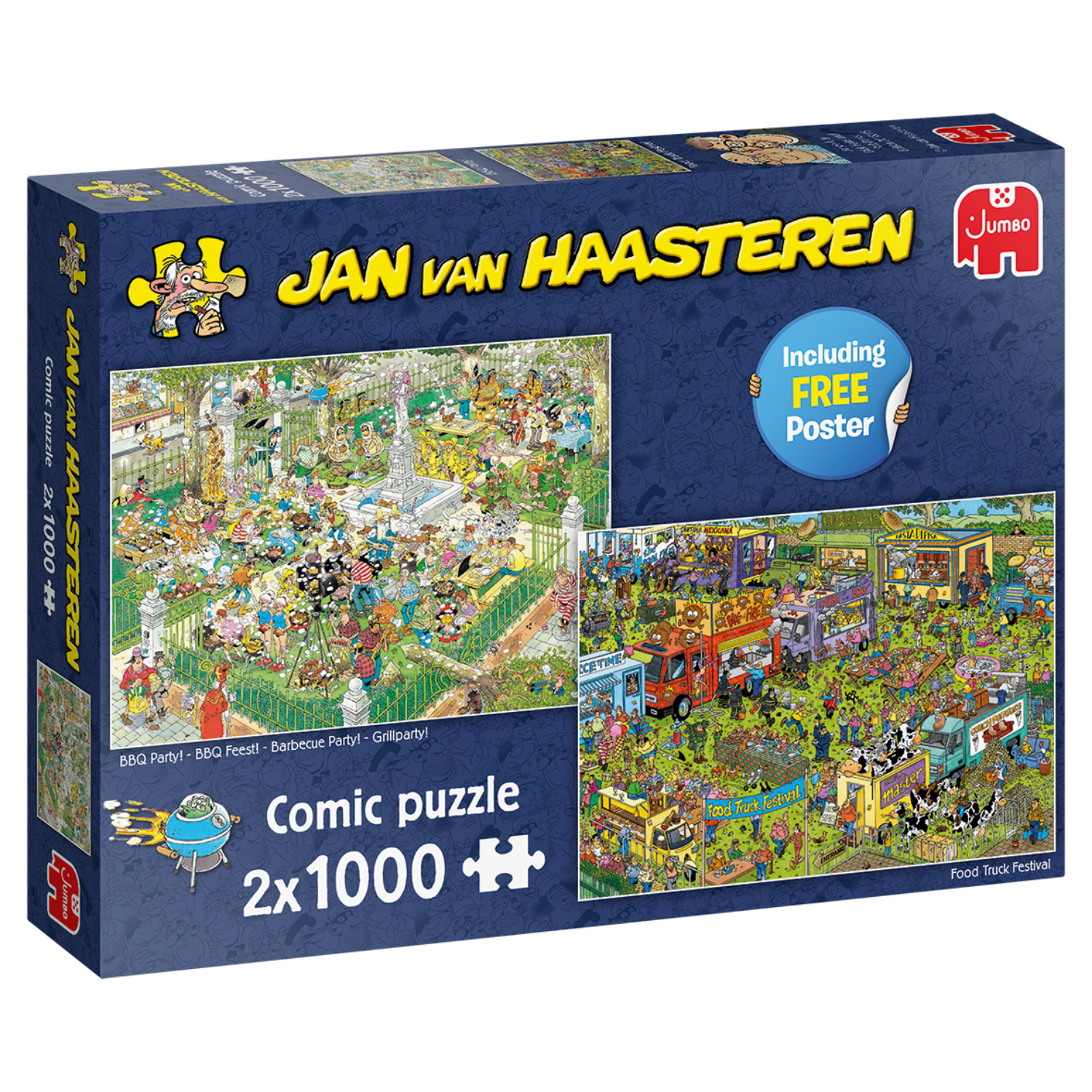 JAN VAN HAASTEREN PUZZEL BBQ & FOOD MARKET 2X1000 STUKJES