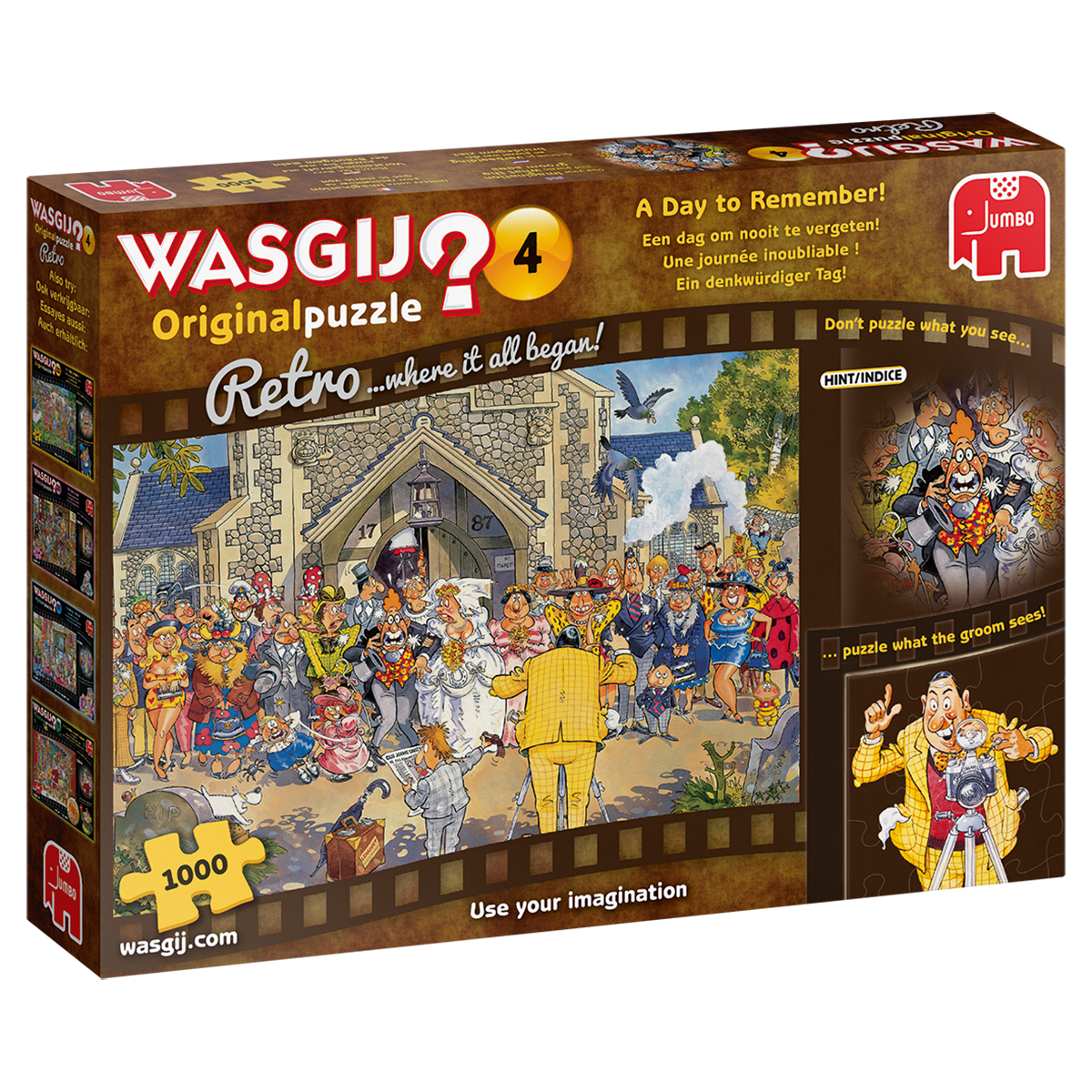 WASGIJ ORIGINAL RETRO PUZZEL 4 ONVERGETELIJKE DAG 1000 STUKJ