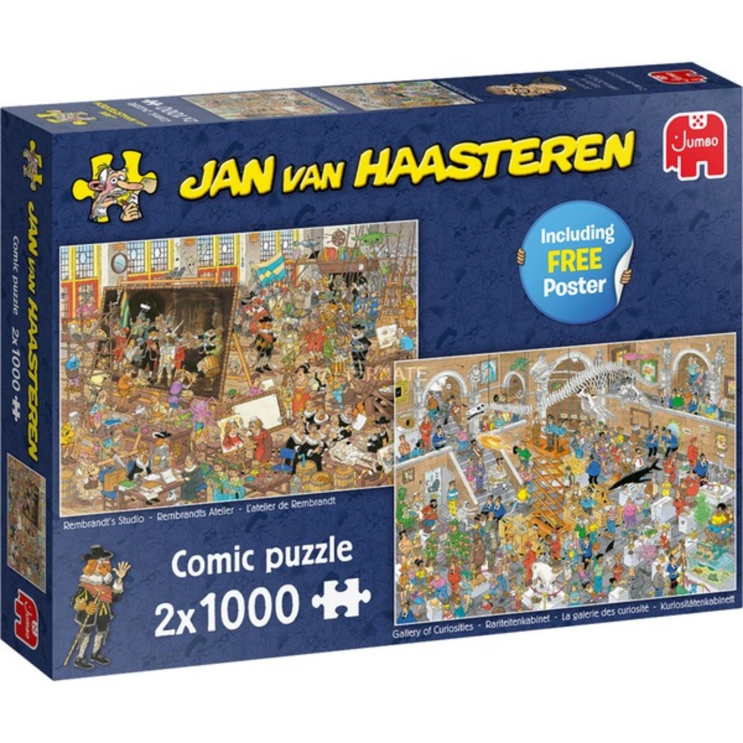 JAN VAN HAASTEREN PUZZEL DAGJE MUSEUM 2 X 1000 STUKJES