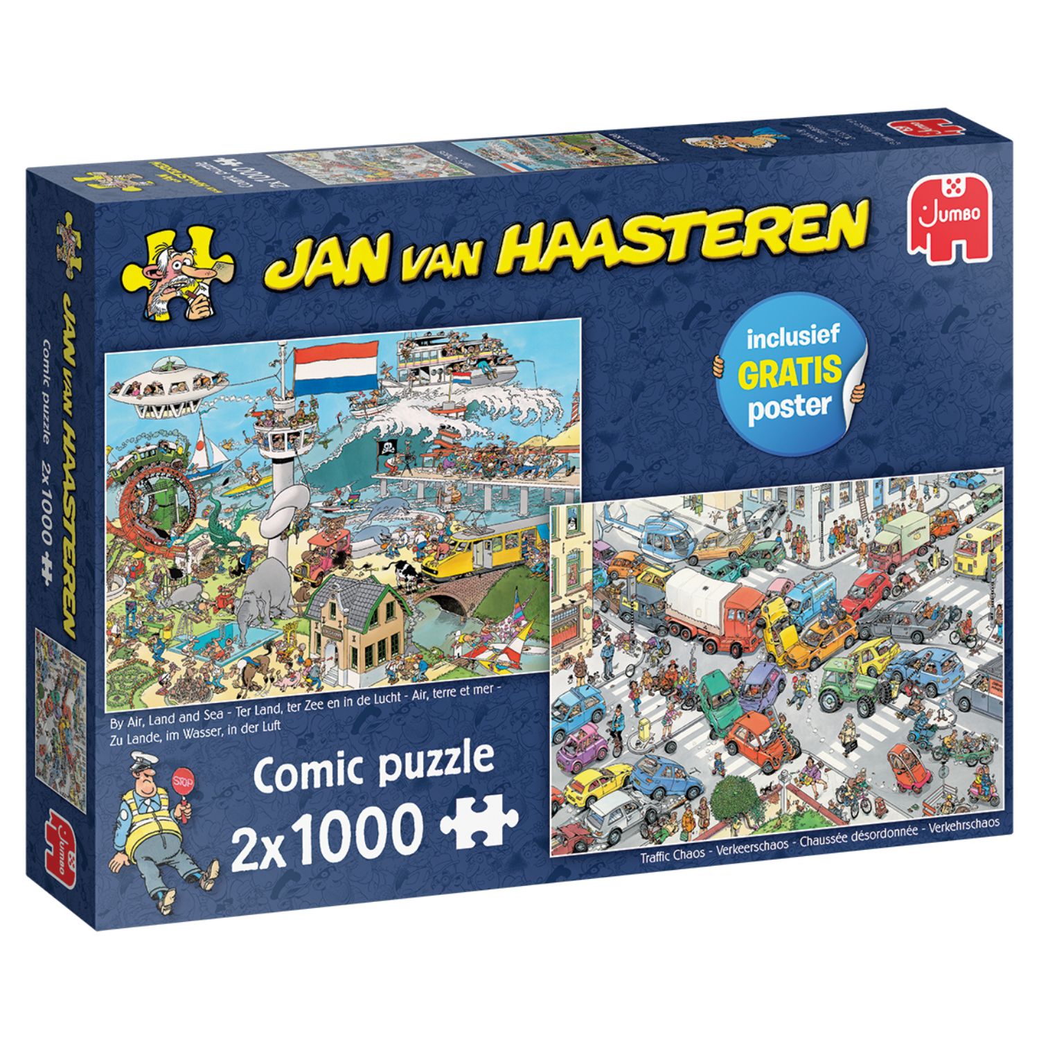 PUZZEL JAN VAN HAASTEREN VERKEERSCHAOS EN TER LAND TER ZEE E