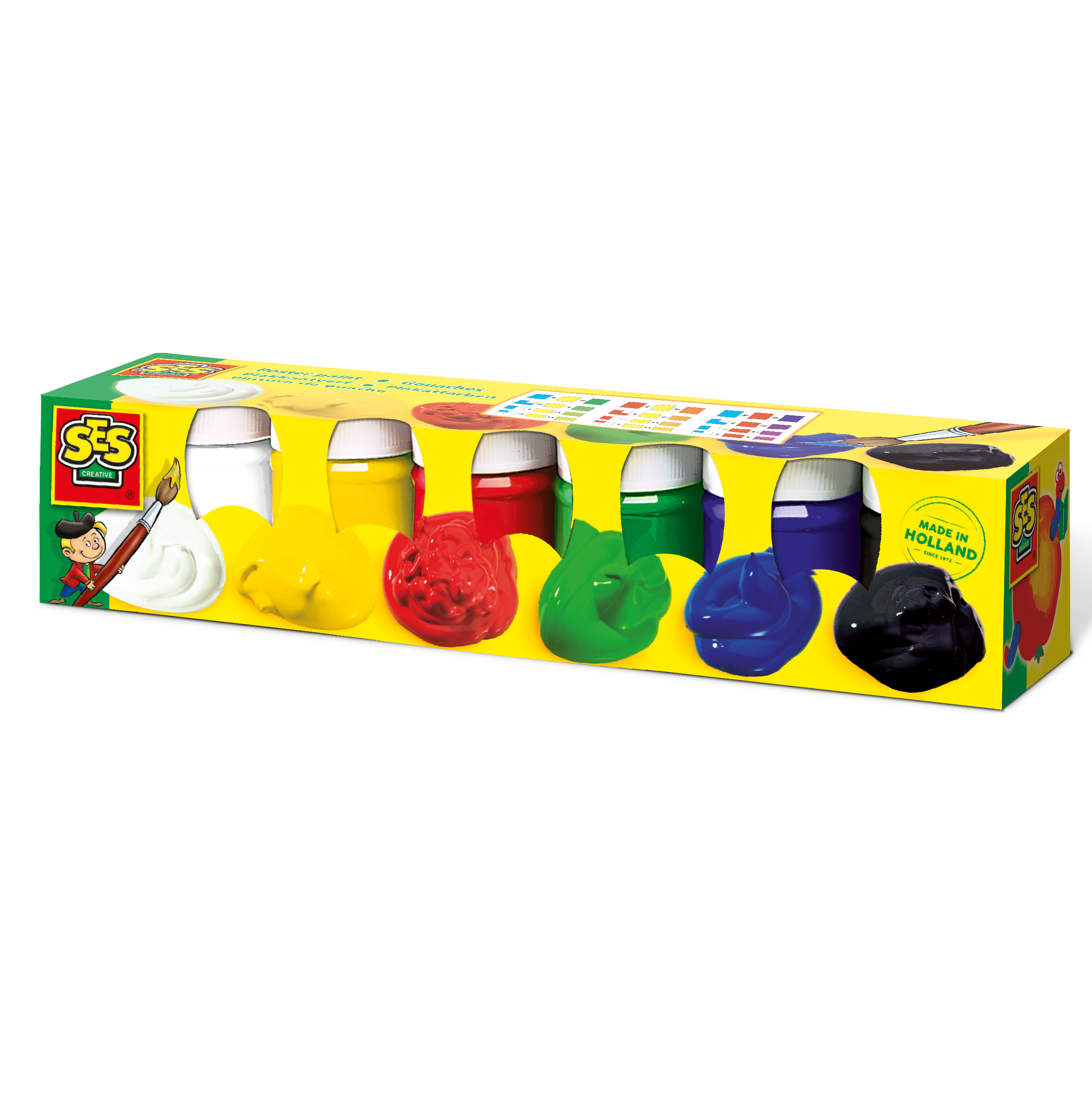 PLAKKAATVERF SES 6 KLEUREN 50ML