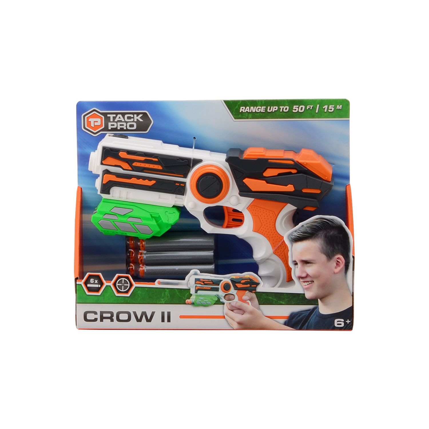 TACK PRO CROW II MET 6 DARTS 23 CM