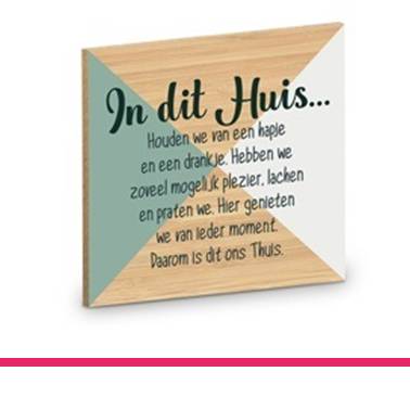 ONDERZETTER IN DIT HUIS