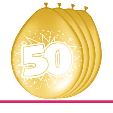 BALLONNEN 50 JAAR GOUD