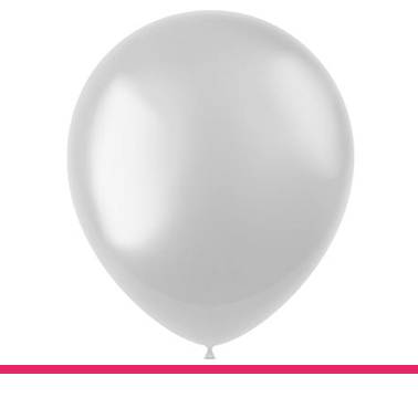 BALLONNEN PEARL WHITE METALLIC 10