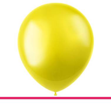 BALLONNEN ZESTY YELLOW METALLIC 10