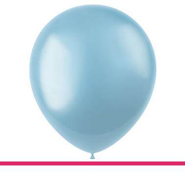 BALLONNEN SKY BLUE METALLIC 10 ST