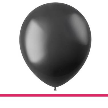 BALLONNEN ONYX BLACK METALLIC 50 ST