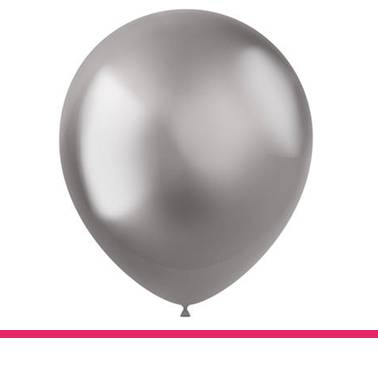 BALLONNEN INTENSE SILVER 10 STUKS