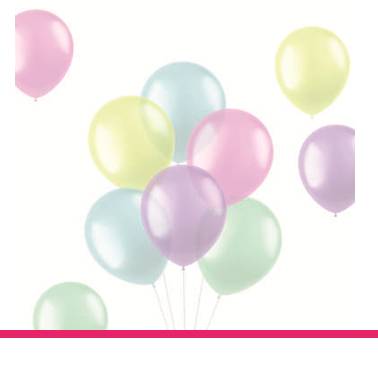 BALLONNEN TRANSLUCENT PASTELS 10 ST