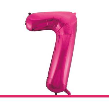 FOLIEBALLON PINK CIJFER 7