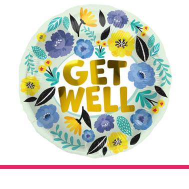 FOLIEBALLON GET WELL BLOEMEN