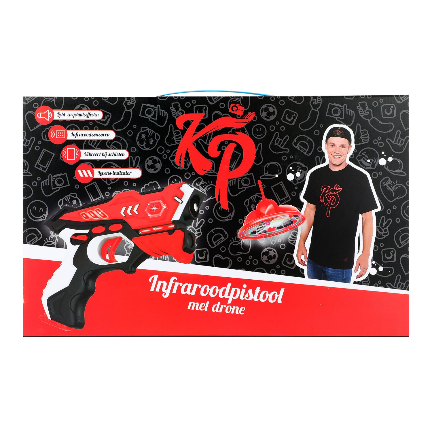 KNOL POWER PISTOOL INFRAROOD MET ZWEVENDE UFO