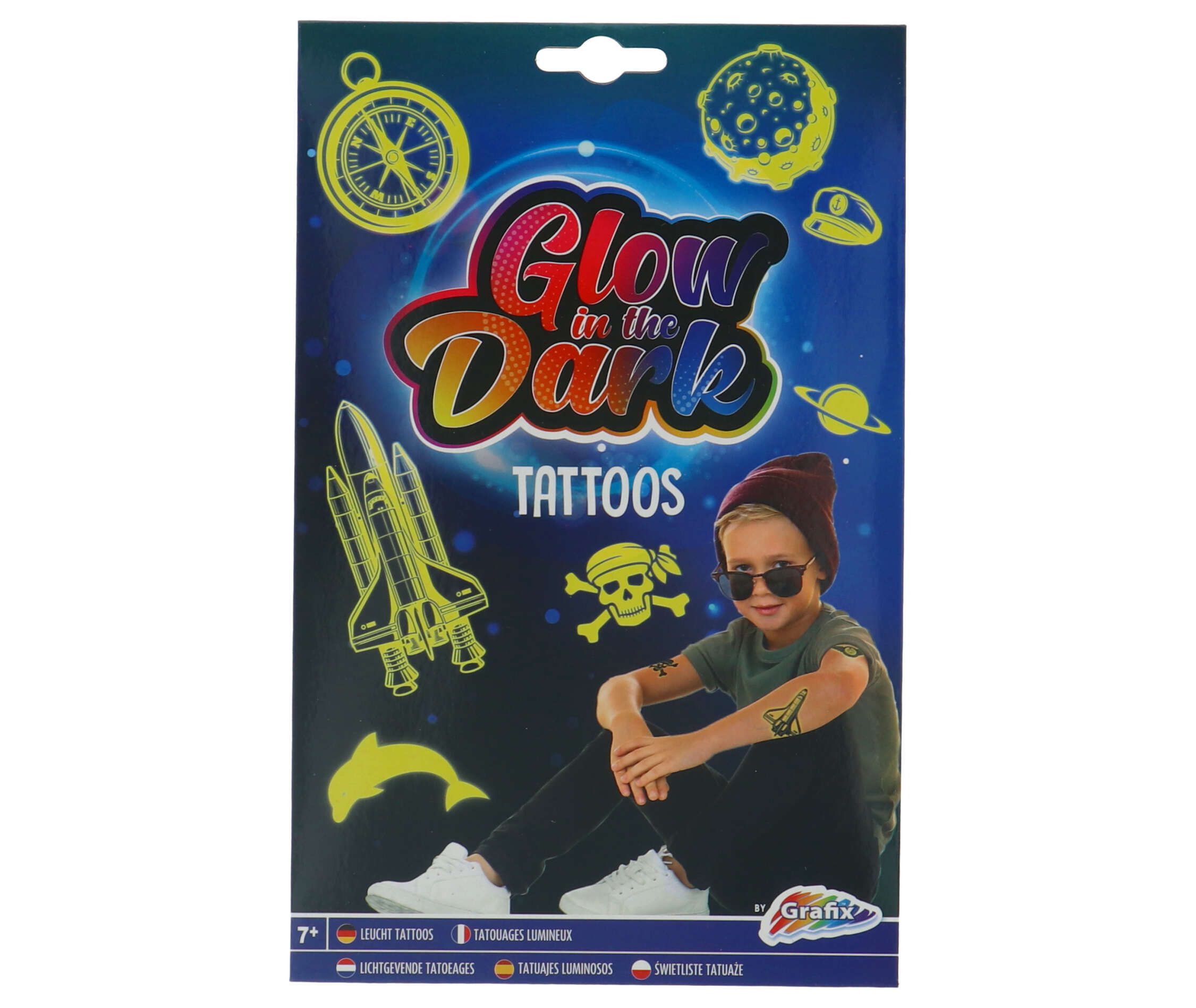 GLOW IN THE DARK TATTOO 2 ASSORTI