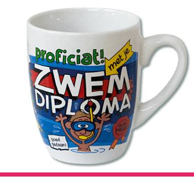 CARTOONMOK ZWEMDIPLOMA