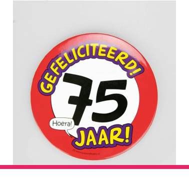 BUTTON XL 75 JAAR