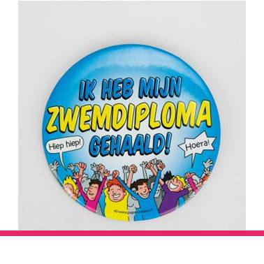 BUTTON XL ZWEMDIPLOMA