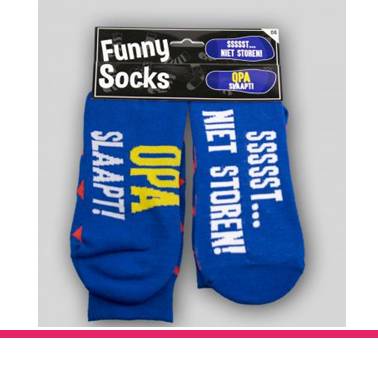 FUNNY SOCKS OPA SLAAPT