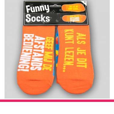 FUNNY SOCKS AFSTANDSBEDIENING