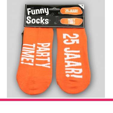 FUNNY SOCKS 25 JAAR