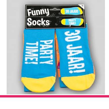 FUNNY SOCKS 30 JAAR