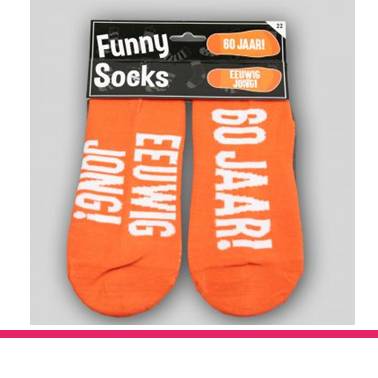 FUNNY SOCKS 60 JAAR