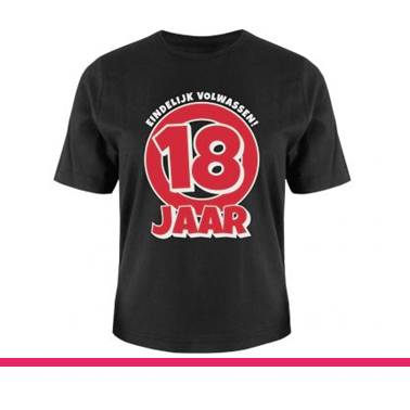 LEEFTIJD SHIRT 18 JAAR