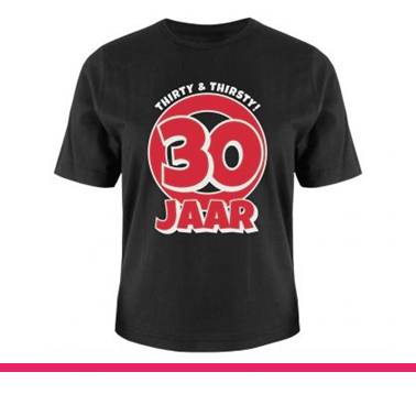 LEEFTIJD SHIRT 30 JAAR