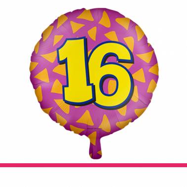 Folieballon happy party 16