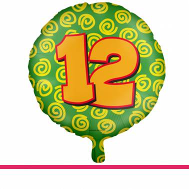 Folieballon happy party 12
